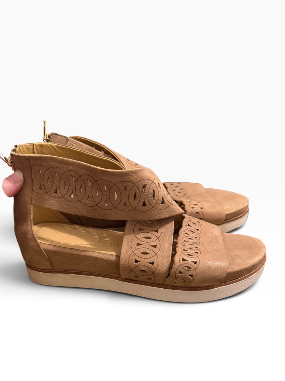 Bussola Potsdam Pamela Sandals Women 39 / 8.5 Platform Leather Boho Gladiator